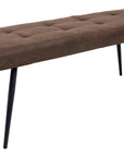 Juno 1.3 metre Brown Fabric Dining Bench