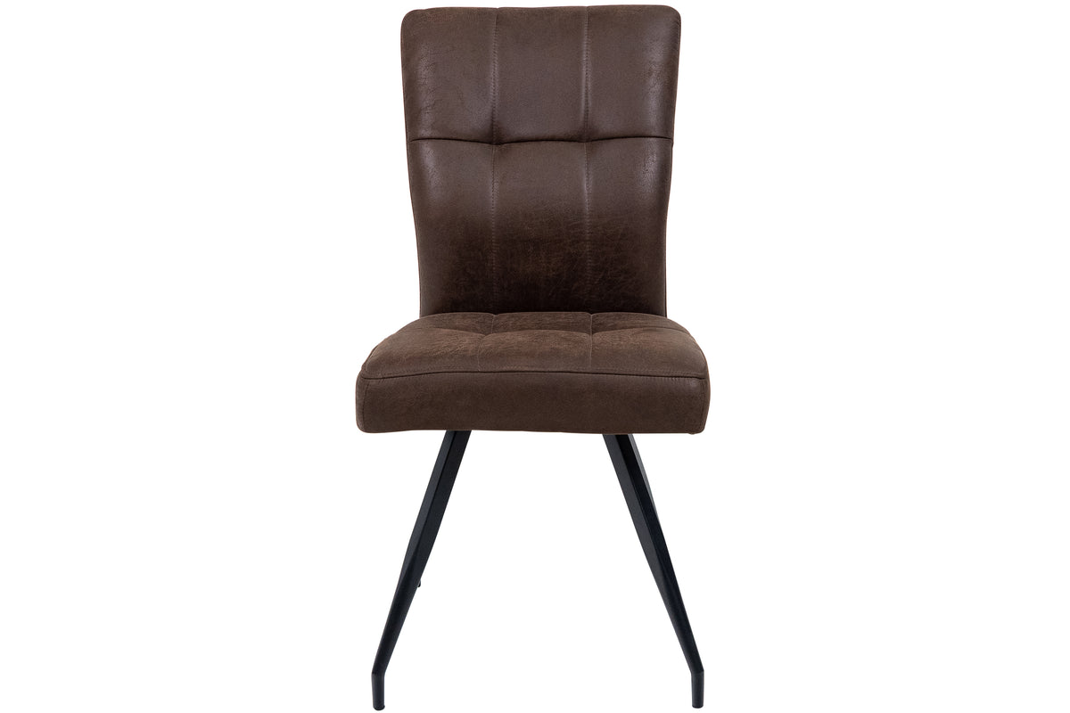 Juno Brown Fabric Dining Chair