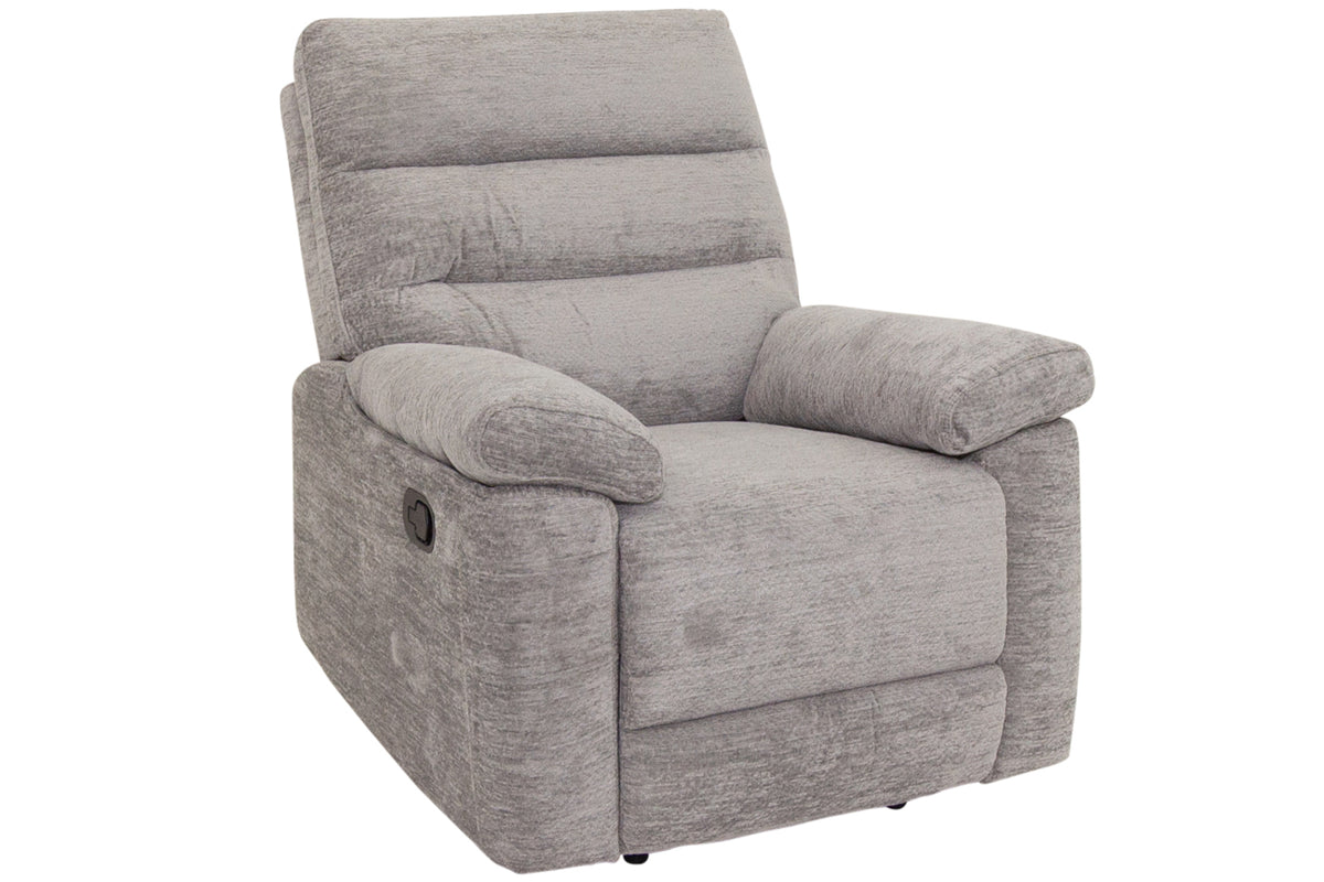 Kent grey Fabric Manual Recliner