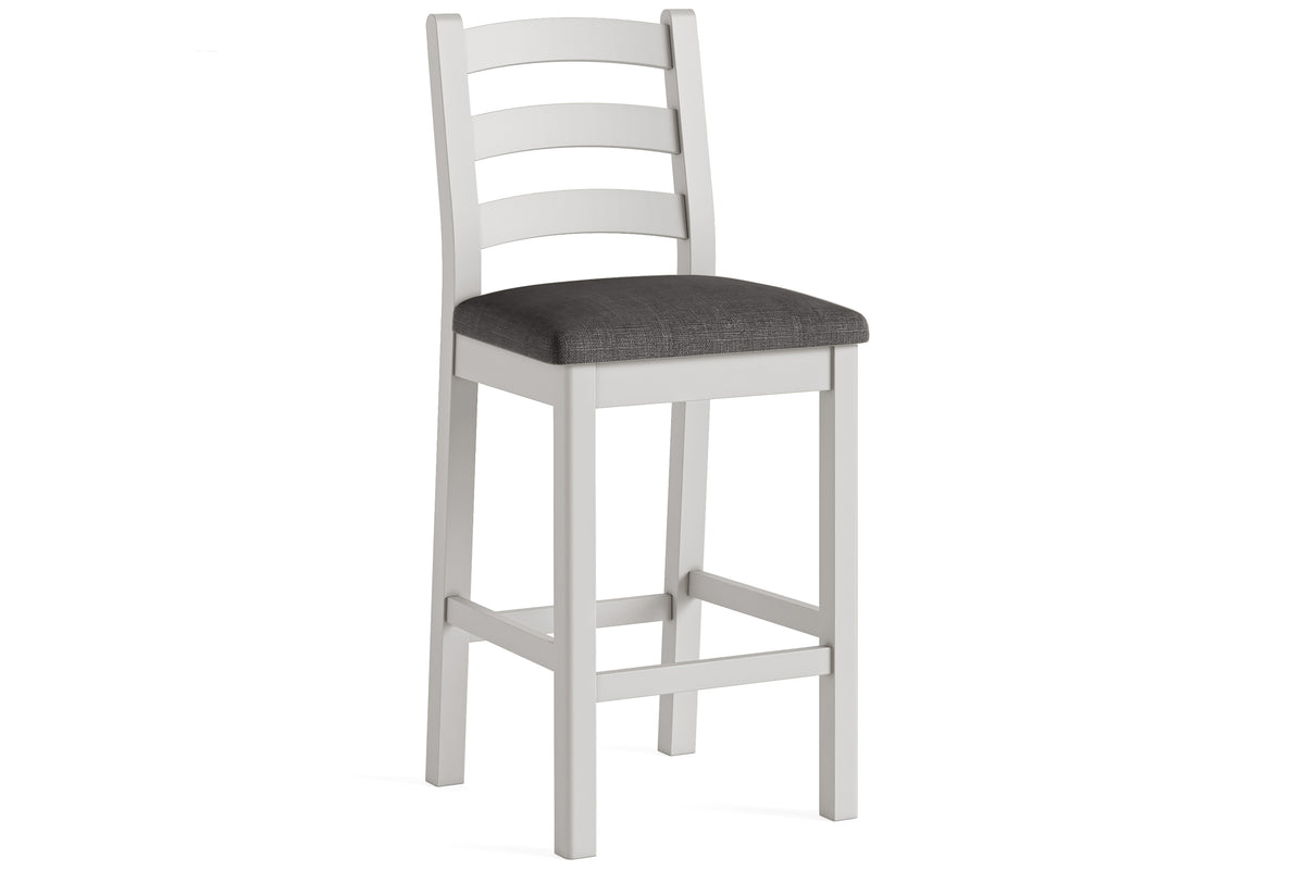 Kilronan Grey Frame and Charcoal Fabric Barstool