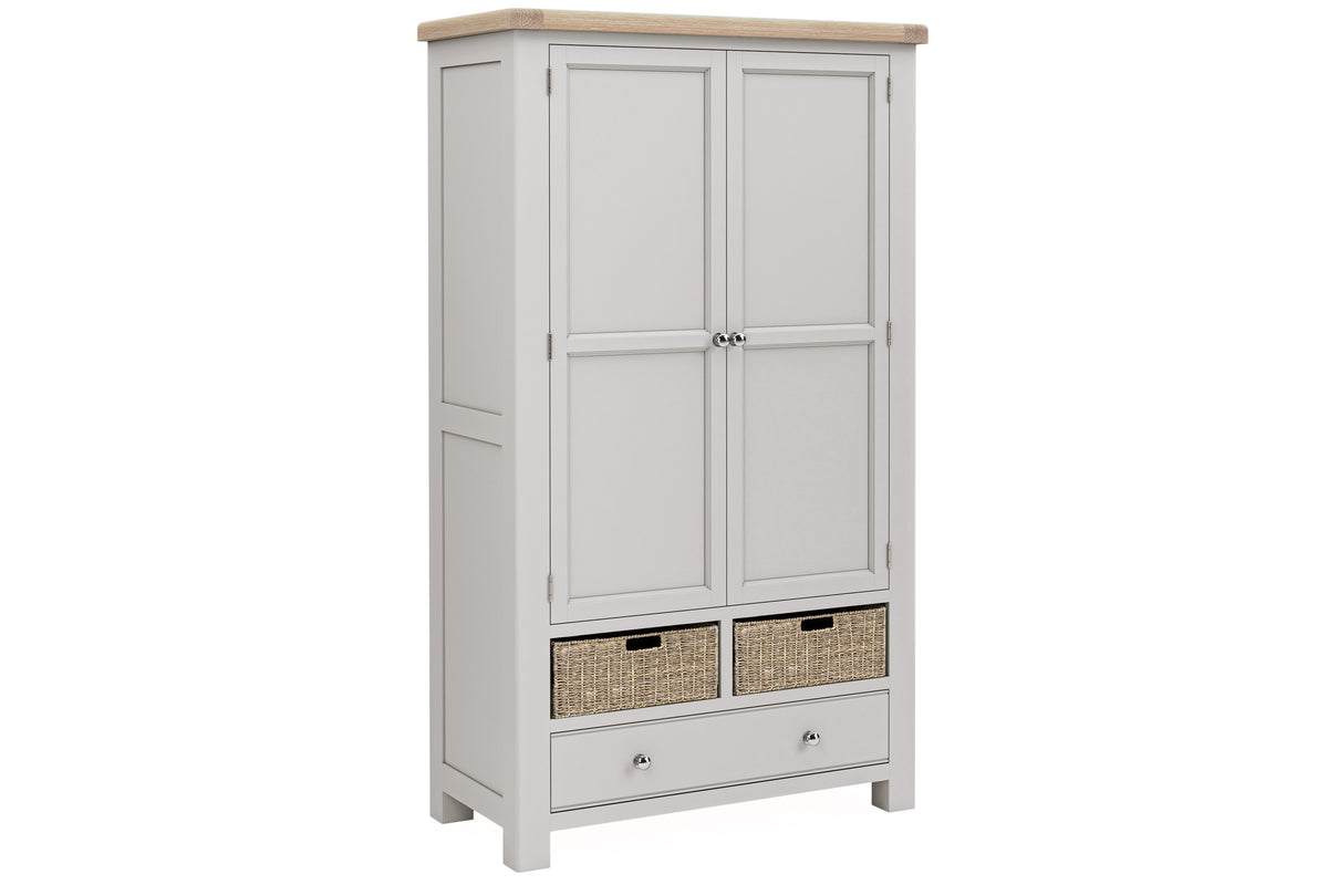 Kilronan Grey And Oak Lader Unit with baskets