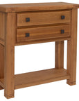 Kinsale Oak 2 Drawer Narrow Console Table