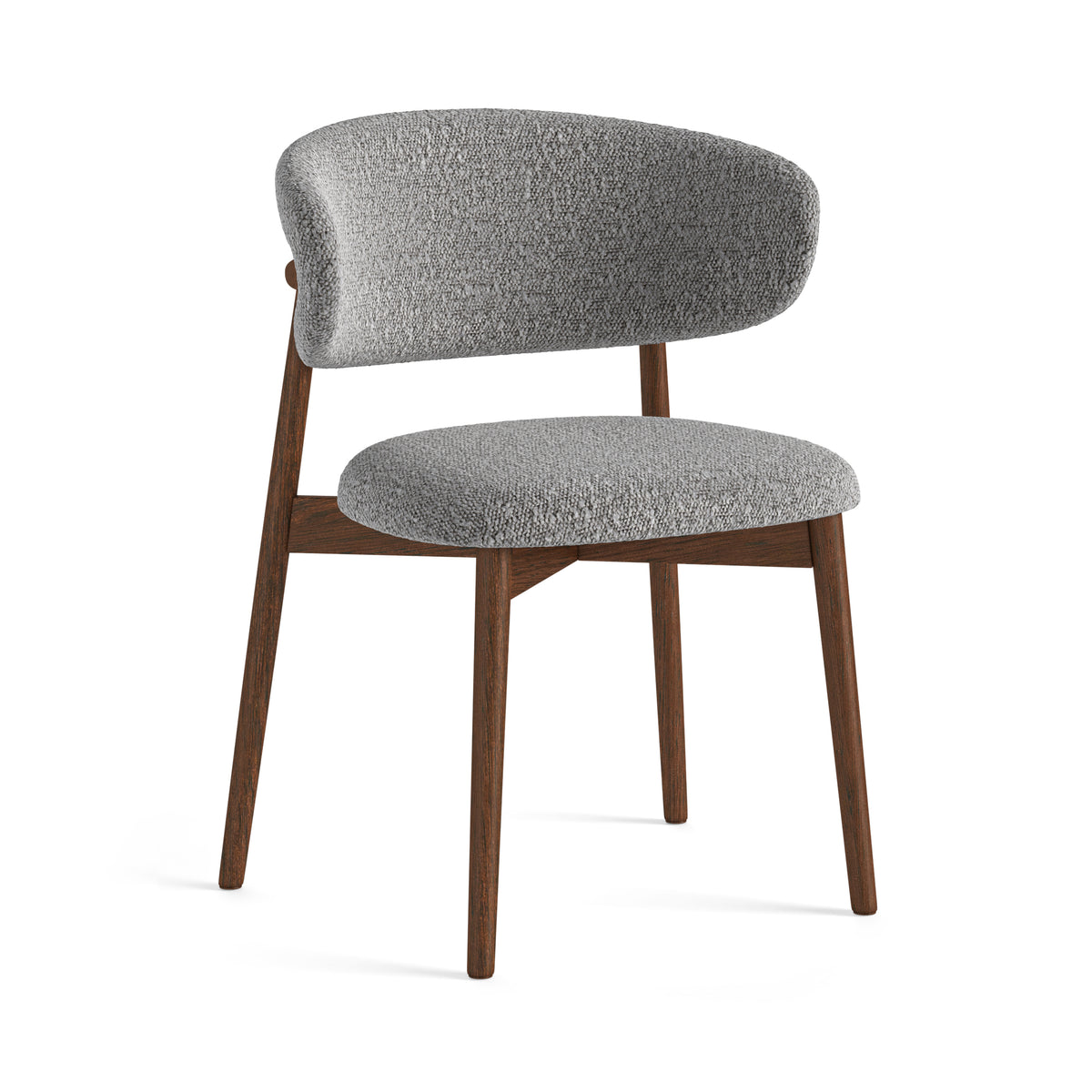 Laurel boucle Grey Fabric Dining Chair