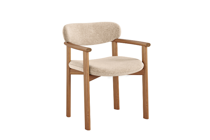 Lindberg Silver Mink Dining Chair