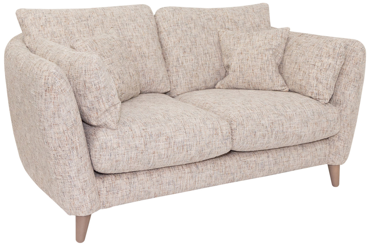 Manchester textured Fabric 2 Seater with cushions