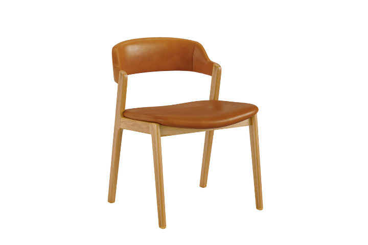 Maria Tan Faux Leather Dining Chair