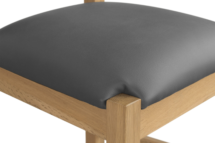 Miller - Grey Faux Leather Dining Chair