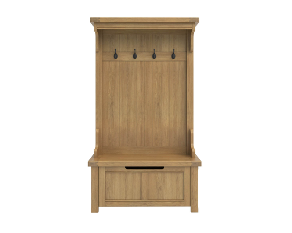 Miller Hall Stand with 4 hooks and one drawer front