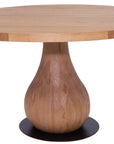 Mosaic round Dining Table with rounded base