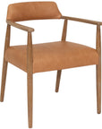 Nurney Tan Leather Dining Chair