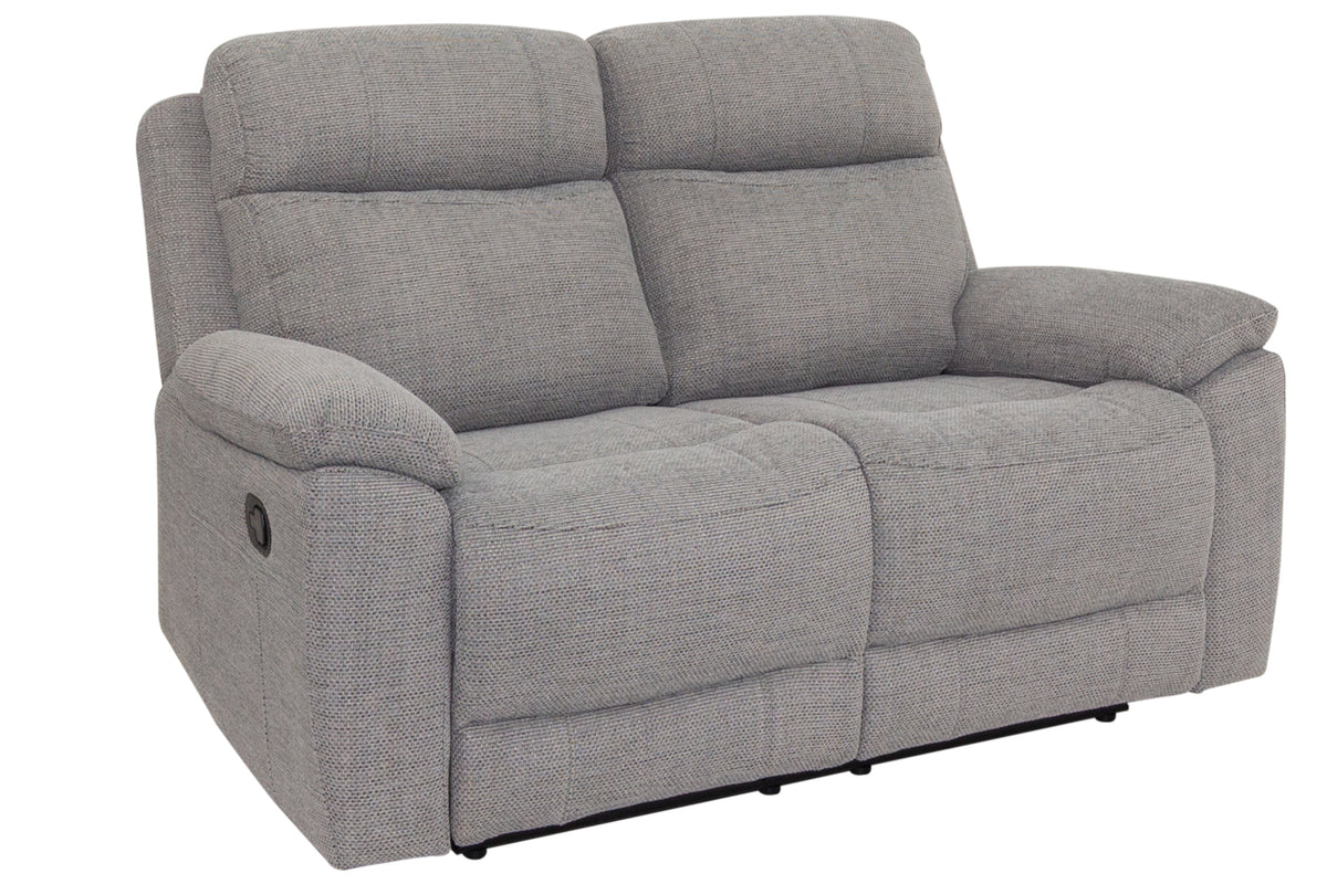 Olivia grey Fabric 2 Seater manual Recliner