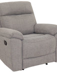 Olivia grey Fabric Manual Recliner