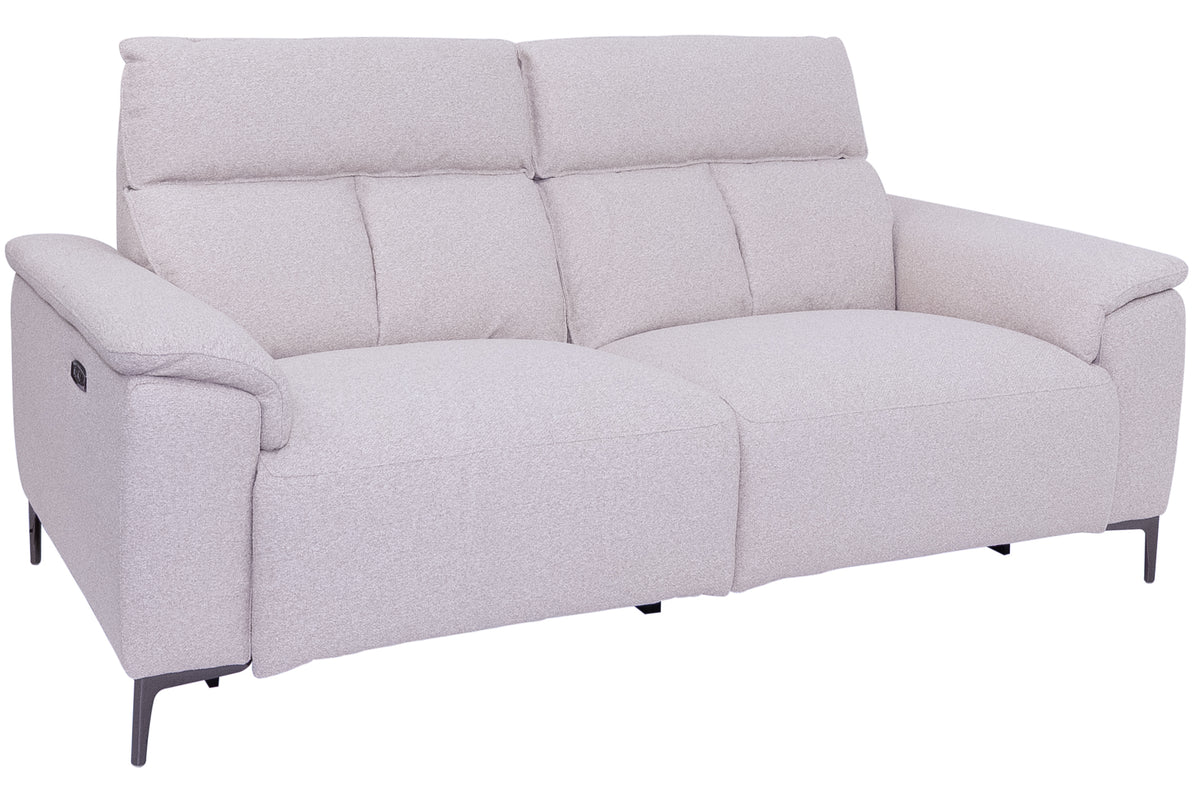 Potter white Fabric 2.5 seat Powered Recliner