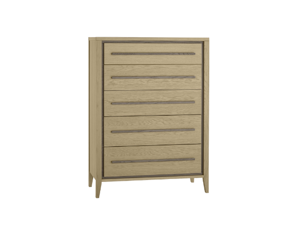 Prague 5 Drawer Chest with long handles