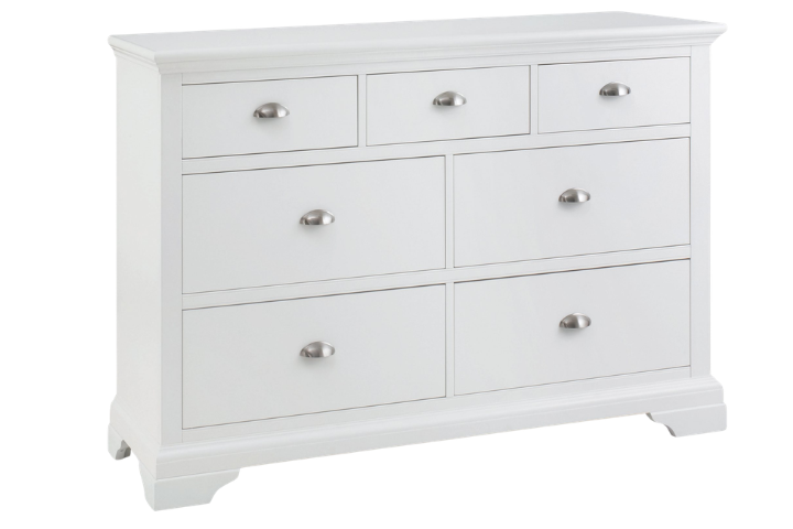 Riga 3 Over 4 Chest with silver handles