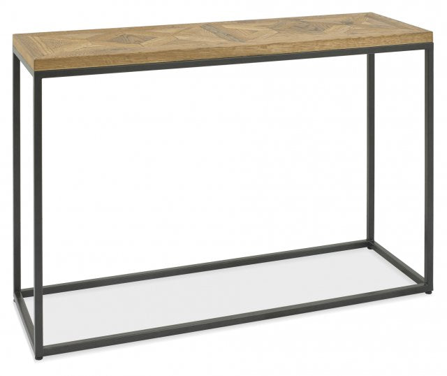 Riverdale Console Table with black metal base