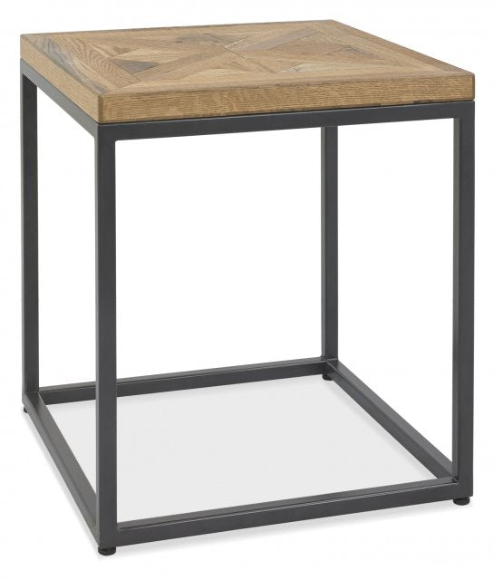 Riverdale Lamp Table with black metal base