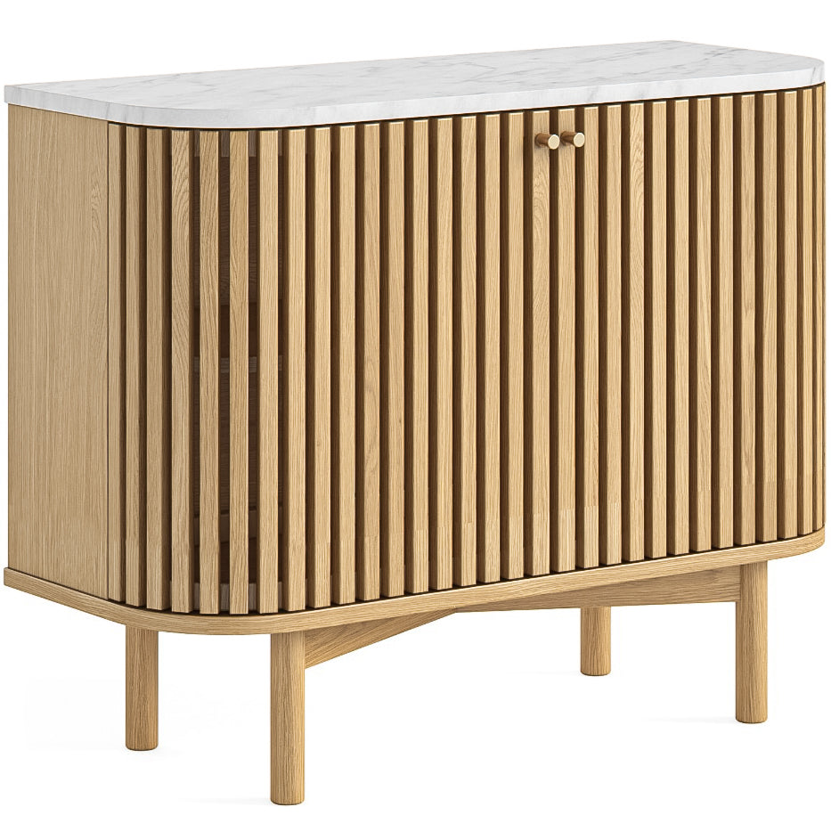 Ryan Marble And Oak Small Sideboard