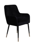 Sauron Black Velvet Dining Chair