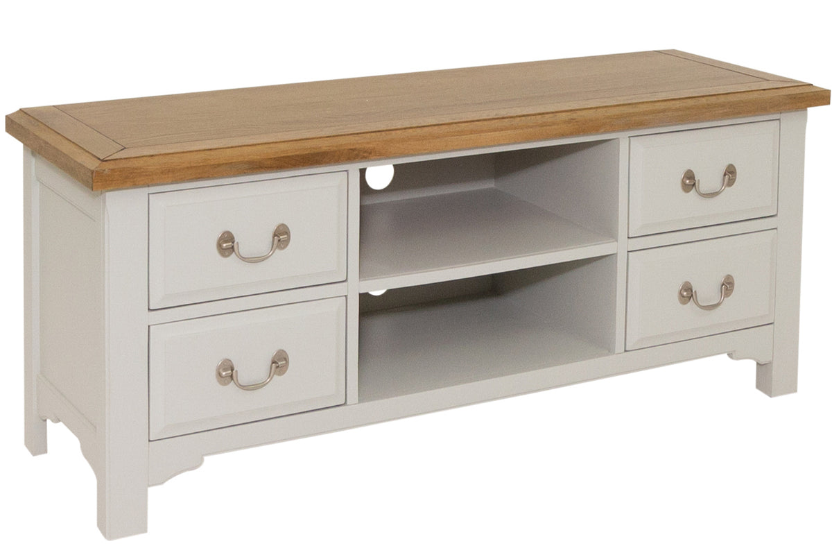 Simon 4 drawer Entertainment Unit with shelves