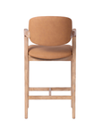 Simpson - Cognac Faux Leather Barstool