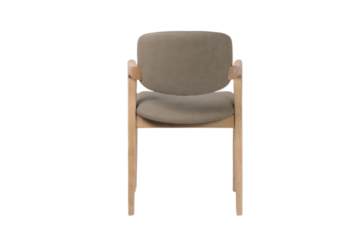 Simpson - Saddle Brown Faux Leather Dining Chair