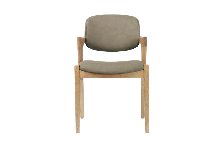 Simpson Saddle Brown Faux Leather Dining Chair