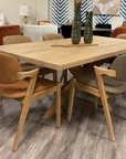 Simpson - Saddle Brown Faux Leather Dining Chair
