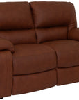 Solas rich tan Leather static 2 Seater