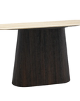 Vienna Console Table wood and faux marble