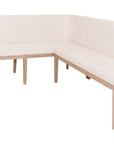 Zara Cream And Oak 1.3 metre Bench