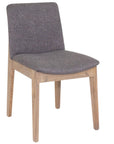 Zara Grey fabric and Oak leg Dining Chair