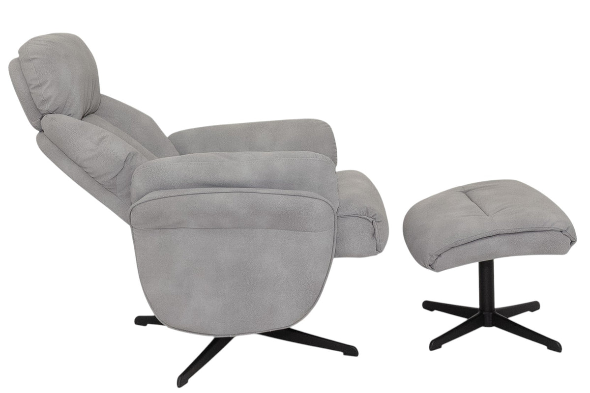 Loire - Light Grey Swivel Recliner