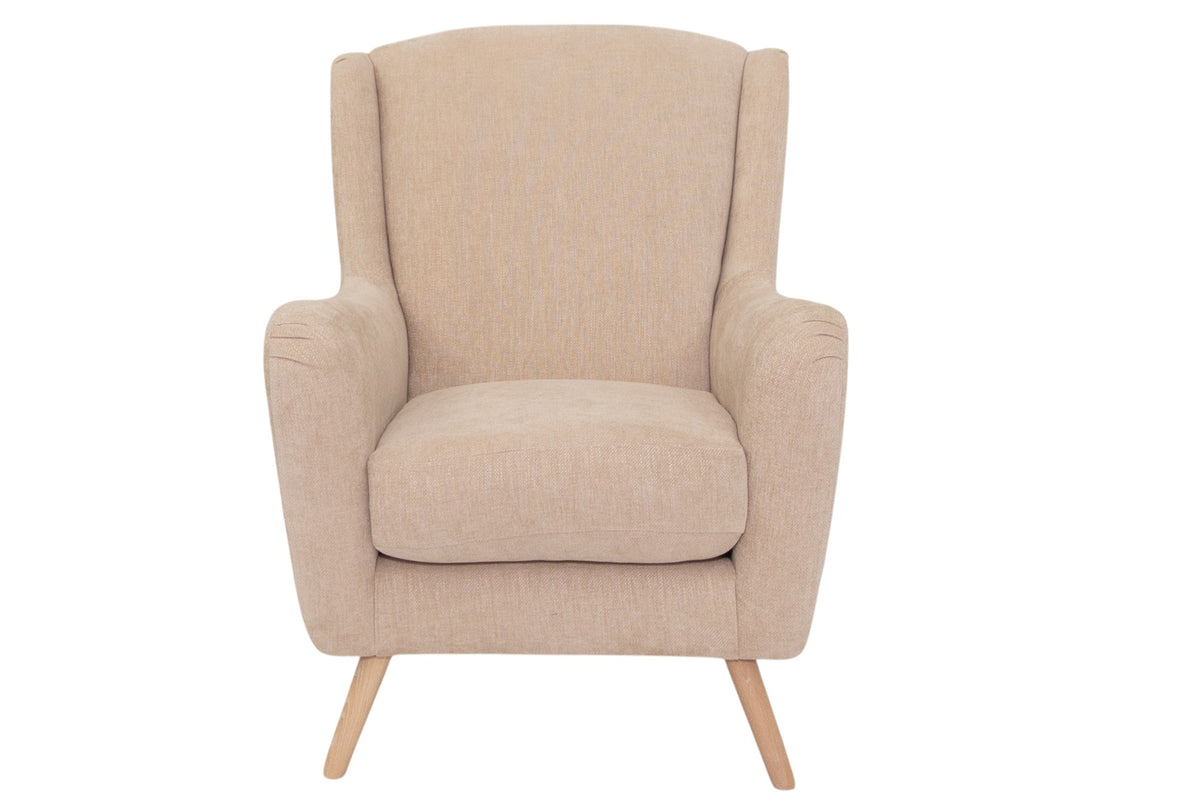 Marcella Cream Fabric Armchair