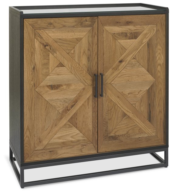 Riverdale Drinks Cabinet with glass top