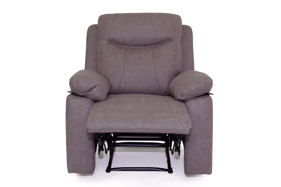 Angelo - Grey Manual Recliner