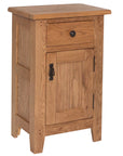 Bray Oak Small Console Table with 1 door and 1 drawer