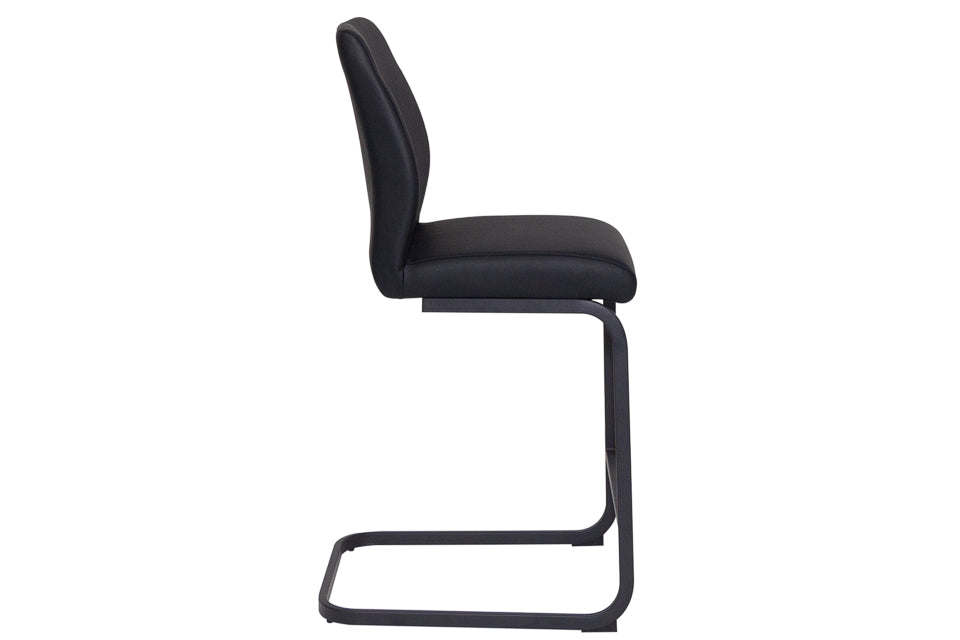 Cabra - Black Faux Leather Barstool