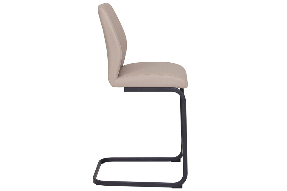 Cabra - Taupe Faux Leather Barstool
