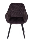 Edel - Black Velvet Dining Chair