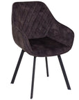 Edel - Black Velvet Dining Chair