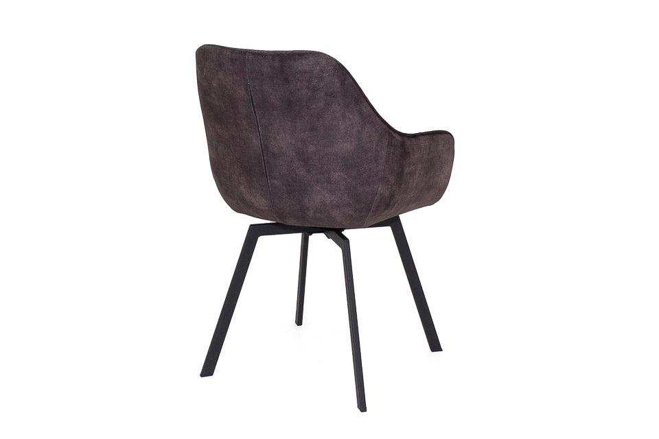 Edel - Black Velvet Dining Chair