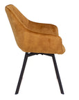 Edel - Gold Velvet Dining Chair