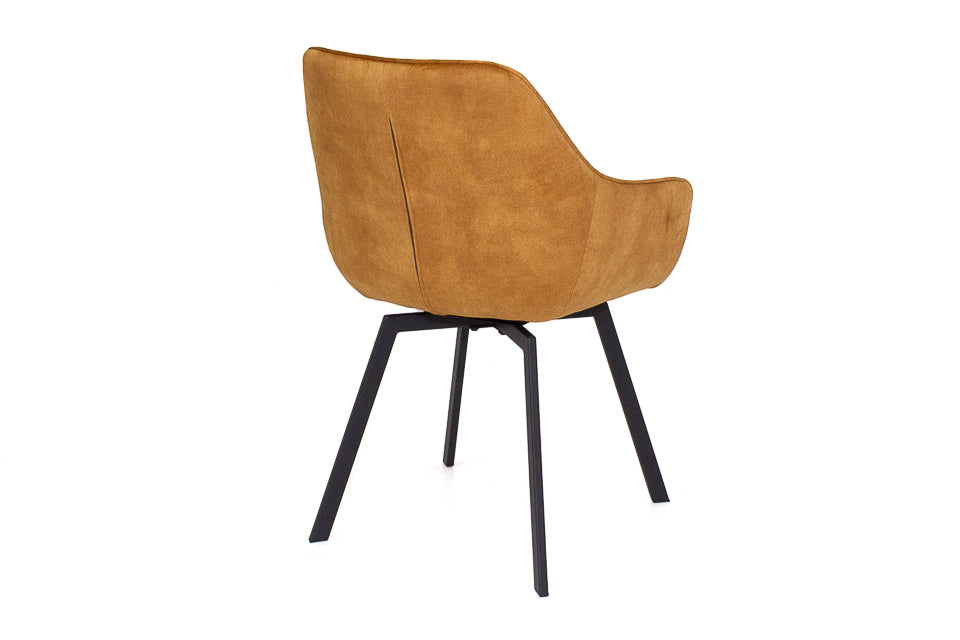 Edel - Gold Velvet Dining Chair