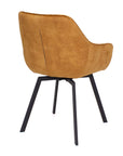 Edel - Gold Velvet Dining Chair