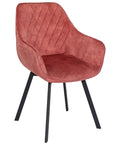 Edel - Pink Velvet Dining Chair