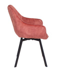 Edel - Pink Velvet Dining Chair