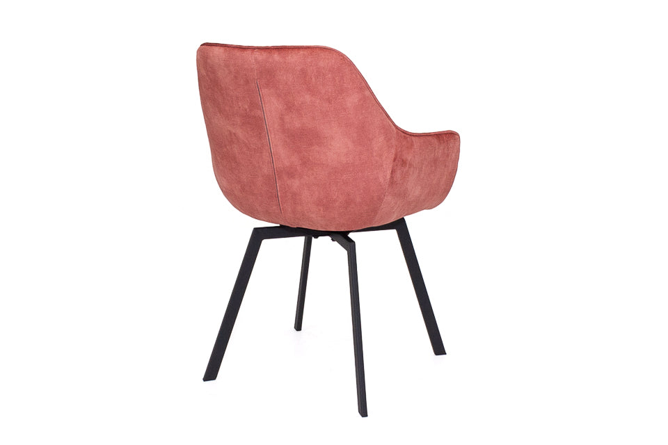 Edel - Pink Velvet Dining Chair