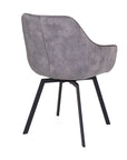 Edel - Grey Velvet Dining Chair
