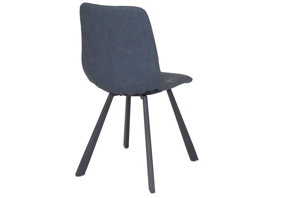 Faro - Blue Faux Leather Dining Chair